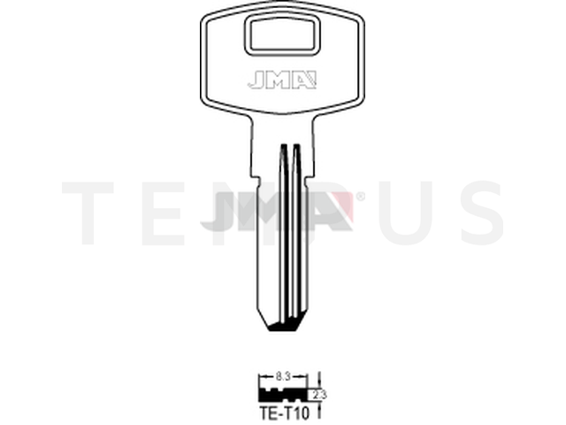 TE-T10 Specijalan ključ (Silca TE4, EC5 / Errebi STS1, STS1N) 13749
