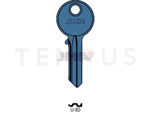 Jma U-5D AZUL Cilindričan ključ (Silca UL050 / Errebi U5D, UC5D) 13996