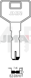 JMA EZ-DS10 Specijalan ključ (Silca EZ3X, EZ3 / Errebi ECU6)