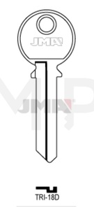 JMA TRI-18D Cilindričan ključ (Silca TL11 / Errebi TR11R)