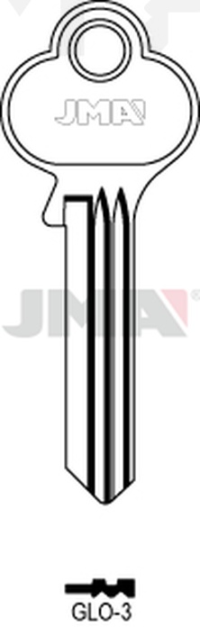 JMA GLO-3 Cilindričan ključ (Silca GL8 / Errebi GO8)