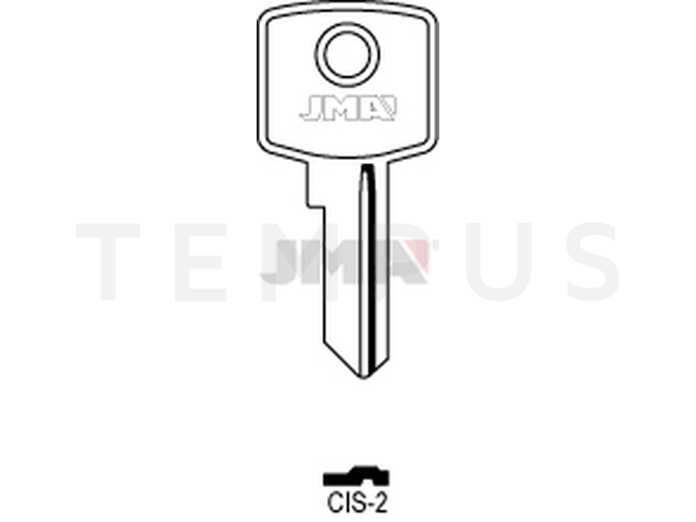 CIS-2 Cilindričan ključ (Silca CIS4 / Errebi CIS4) 12746