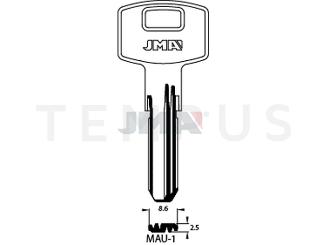 MAU-1 Specijalan ključ (Silca DK6 / Errebi DKB8) 13424