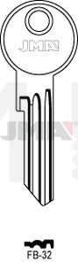 JMA FB-32 Cilindričan ključ (Silca FB21RX / Errebi F41RL)