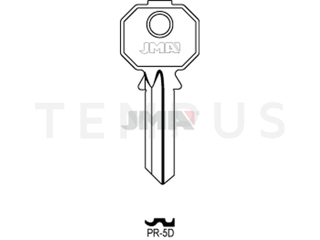 PR-5D Cilindričan ključ (Silca PF210 / Errebi P5D) 14920