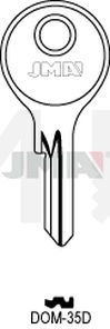 JMA DOM-35D Cilindričan ključ (Silca DM8 / Errebi DM15)