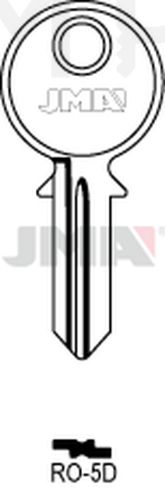 JMA RO-5D Cilindričan ključ (Silca RO33, RO10 / Errebi R5LR)