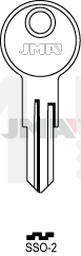 JMA SSO-2 Cilindričan ključ (Silca ED4, SSO2, IEH1 / Errebi SSO2)