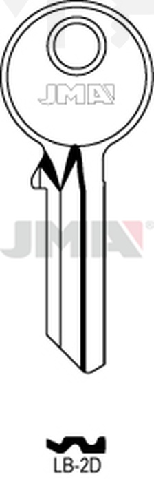 JMA LB-2D Cilindričan ključ (Silca YT15 / Errebi LOB2)