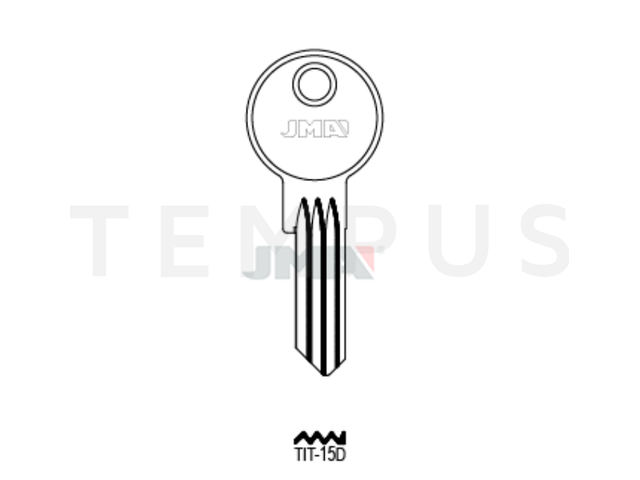 TIT-15D Cilindričan ključ (Silca TN36 / Errebi TT14) 17949