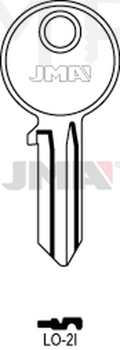 JMA LO-2I Cilindričan ključ (Silca CS16R / Errebi LOG4S)