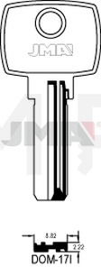 JMA DOM-17I Specijalan ključ (Silca DM64, DM122 / Errebi DM38, DM38L)