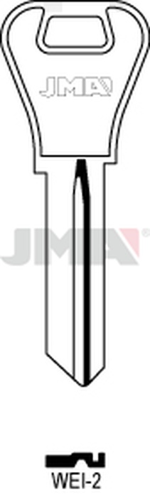 JMA WEI-2 Cilindričan ključ (Silca WEI2 / Errebi WR6D)