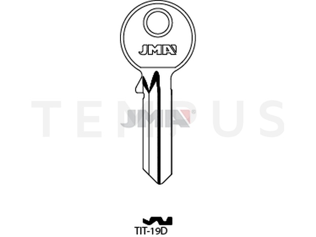 Jma TIT-19D Cilindričan ključ (Silca TN2 / Errebi TT5D) 13765