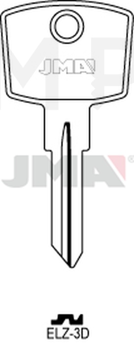 JMA ELZ-3D Cilindričan ključ (Silca EL4 / Errebi EZ8)