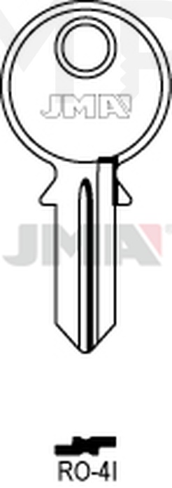 JMA RO-4I Cilindričan ključ (Silca RO5R / Errebi R5)