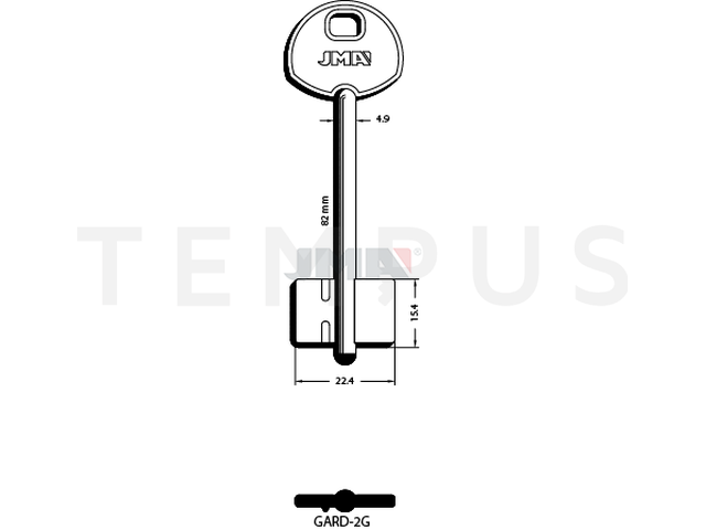 GARD-2G Kasa ključ (Errebi 2GARD2) 14885