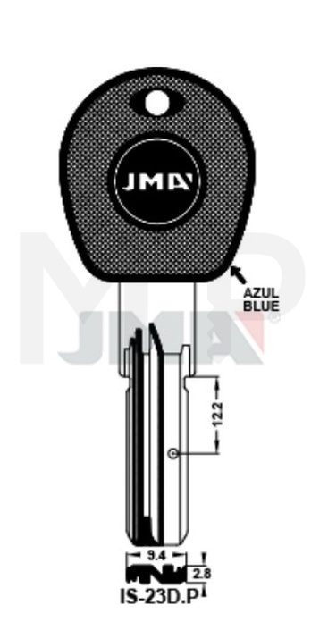 JMA IS-23D.P Specijalan ključ (Silca DIR6RP / Errebi AT13P)