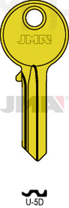 JMA U-5D ORO Cilindričan ključ (Silca UL050 / Errebi U5D, UC5D)