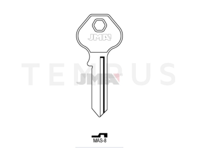 MAS-8 Cilindričan ključ (Silca MS8 / Errebi M17R) 20462