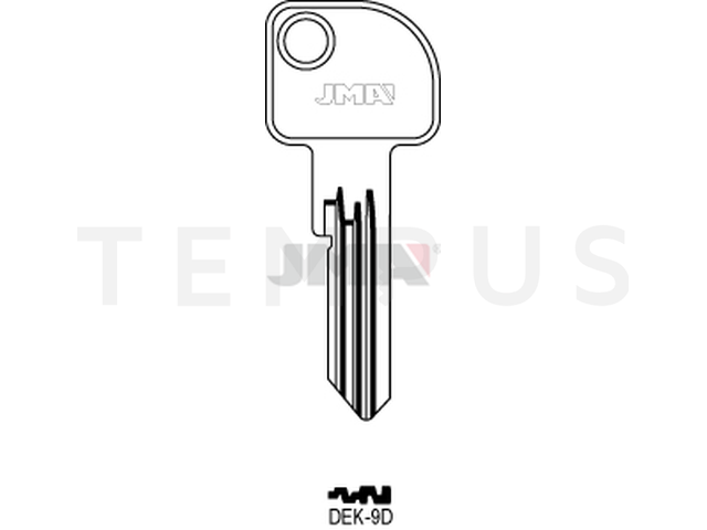 DEK-9D Cilindričan ključ (Silca DK5 / Errebi DKB9) 12840