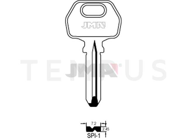 SPI-1 Specijalan ključ (Silca SPR2 / Errebi SPR2) 13707