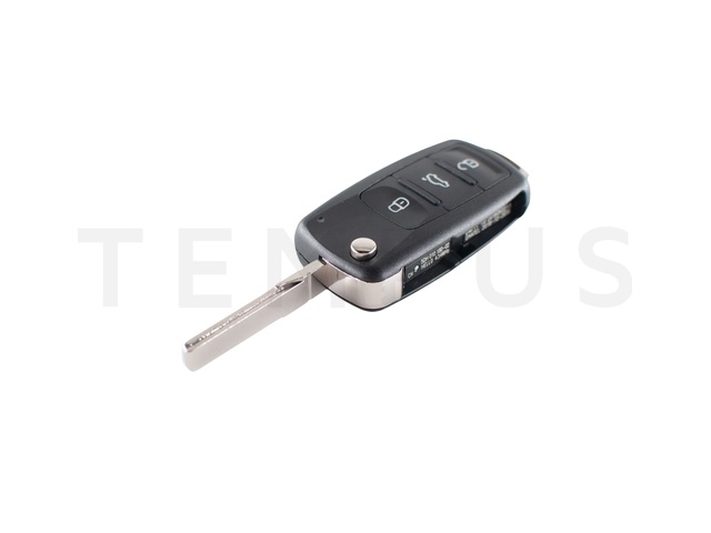 EL VW 02 A - VW daljinac 3 tastera KEYLESS 5K0 837 202 AJ, aftermarket, ID48 433MHz 21569