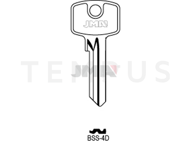 BSS-4D Cilindričan ključ (Silca BS3 / Errebi BN5PD) 12640