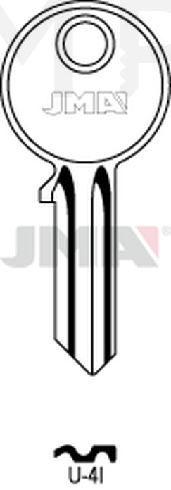 JMA U-4I Cilindričan ključ (Silca UL053 / Errebi U4S)