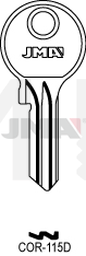 JMA COR-115D Cilindričan ključ (Silca CB80/ Errebi CO33)