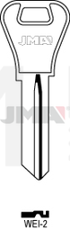 JMA WEI-2 Cilindričan ključ (Silca WEI2 / Errebi WR6D)