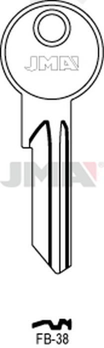 JMA FB-38 Cilindričan ključ (Silca FB35R / Errebi F45R)