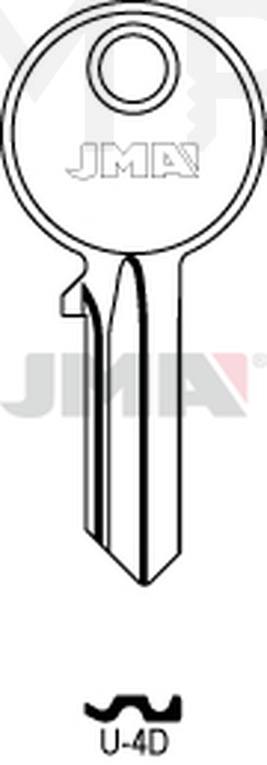 JMA U-4D Cilindričan ključ (Silca UL052 / Errebi U4D)