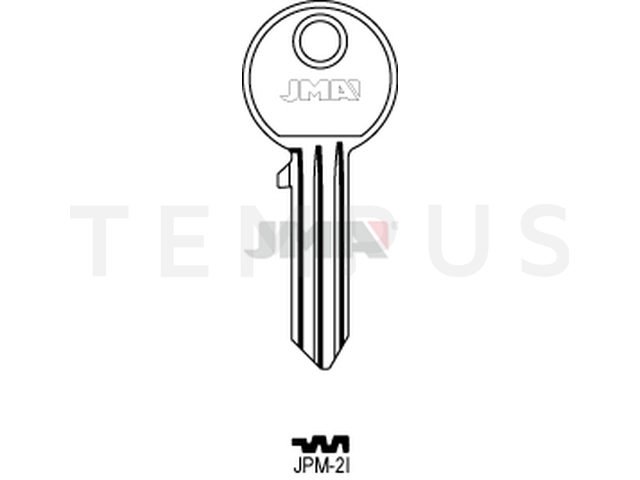 JPM-2I Cilindričan ključ (Silca JM2R / Errebi AU42) 13276