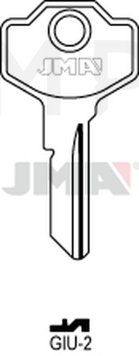 JMA GIU-2 Cilindričan ključ (Silca GS4 / Errebi GU4)