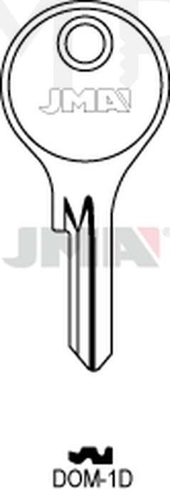 JMA DOM-1D Cilindričan ključ (Silca STS4, DM8 / Errebi DM15)