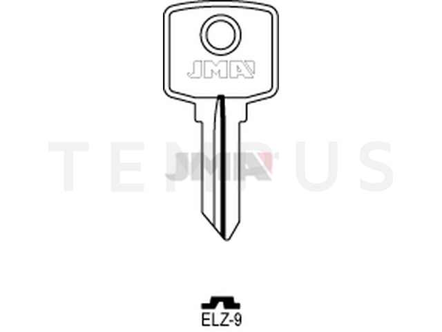 ELZ-9 Cilindričan ključ (Silca EL25 / Errebi EZ11) 12919