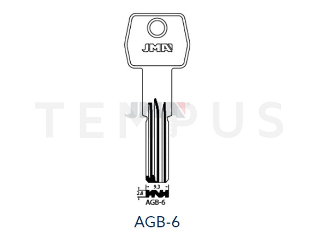 AGB-6 Specijalan ključ (Silca AGB8 / Errebi AGB9) 14975