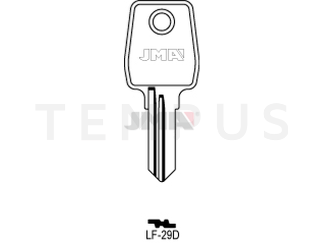 LF-29D Cilindričan ključ (Silca LF23R / Errebi LF25R) 13390