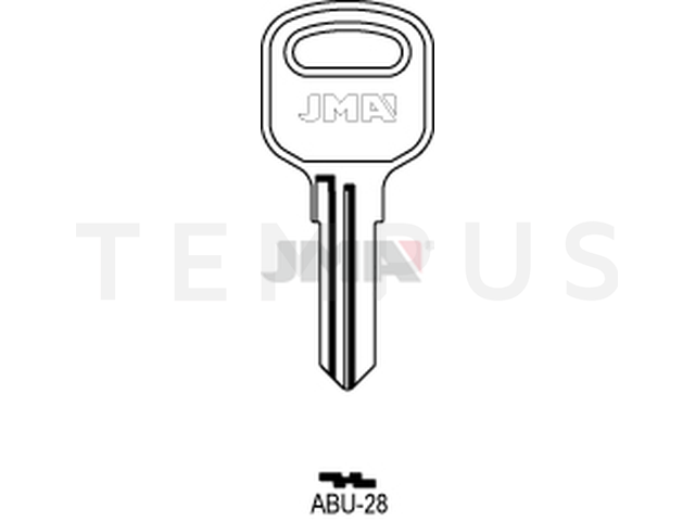 ABU-28 Cilindričan ključ (Silca AB43R / Errebi AU52R ) 12469