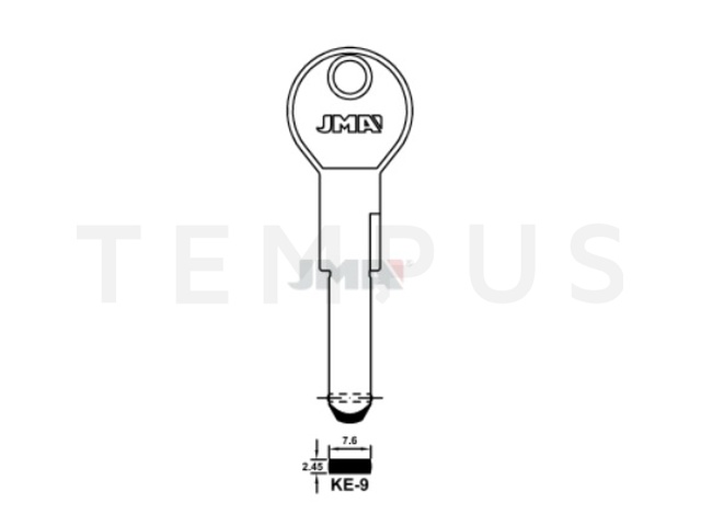 KE-9 Specijalan ključ (Silca KE19SMD, KE20SMD* / Errebi KC5D) 21481