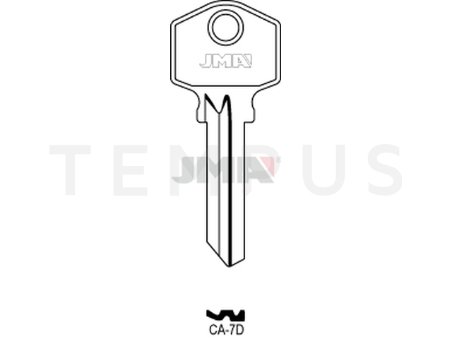 CA-7D Cilindričan ključ (Silca CA11 / Errebi ZN6) 12671