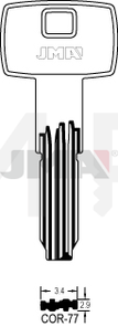 JMA COR-77 Specijalan ključ (Silca CB97 / Errebi CO58)
