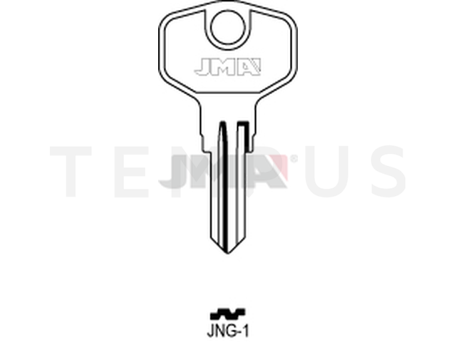 JNG-1 Cilindričan ključ (Silca JU11 / Errebi JNG4) 13273