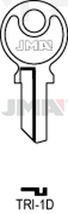 JMA TRI-1D Cilindričan ključ (Silca TL12R / Errebi TR12R)
