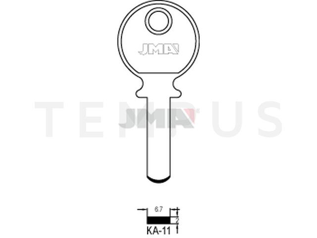 KA-11 Specijalan ključ (Silca KA4 / Errebi KB3N) 13290