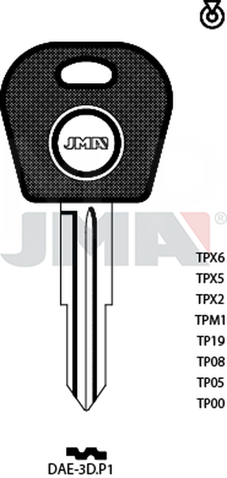 JMA TP00DAE-3D.P1 (Silca DWO4RT0 / Errebi T00DW2RP)