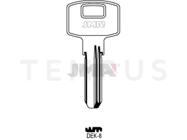 DEK-8 Specijalan ključ (Silca DK6 / Errebi DKB8) 12839