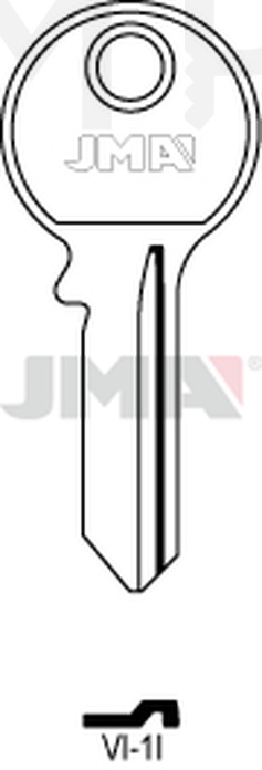 JMA VI-1I Cilindričan ključ (Silca  VI080 / Errebi V5D)