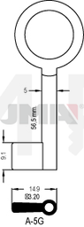 JMA A-5G Kasa ključ (Errebi 4JA5)